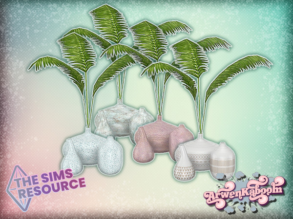 Sims 4 — Mararbor - Plant by ArwenKaboom — Base game plant in 3 recolors. You can find all items by searching