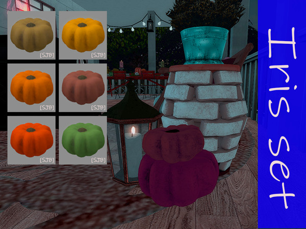 Sims 4 — [SJB] Iris set big pumpkin by Ylka by Ylka — Big pumpkin, a little dirty :) Has 6 colors. You can see all the