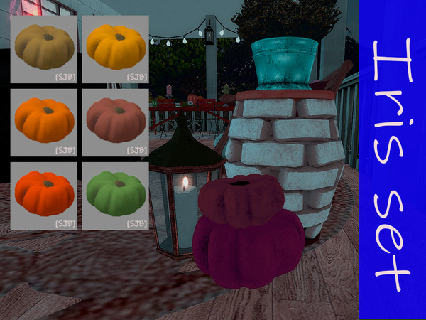 Sims 4 — [SJB] Iris set small pumpkin by Ylka by Ylka — Small pumpkin, a little dirty :) Has 6 colors. You can see all