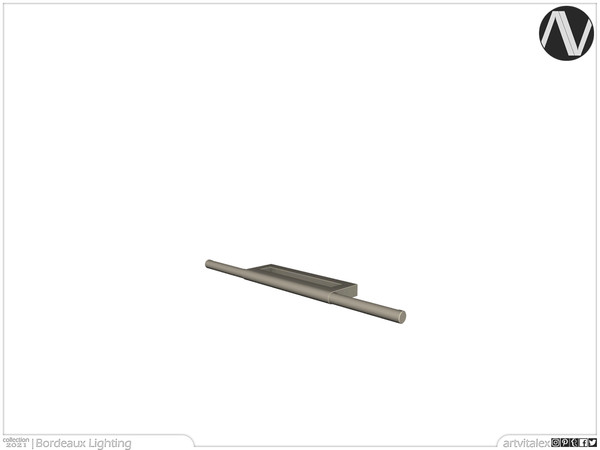 Sims 4 — Bordeaux Wall Lamp Horizontal by ArtVitalex — Lighting Collection | All rights reserved | Belong to 2021