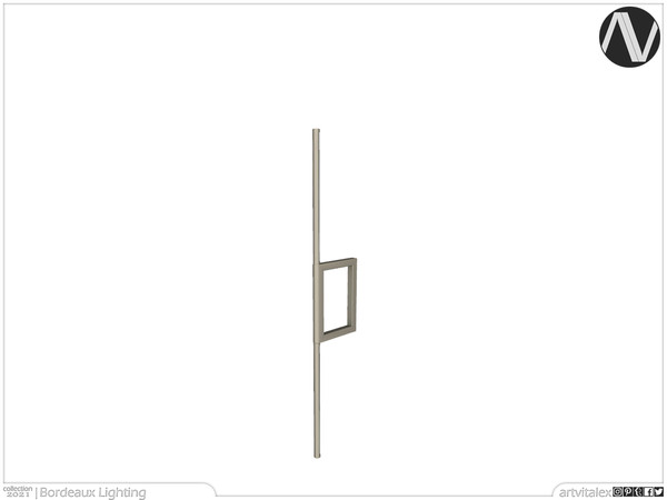 Sims 4 — Bordeaux Wall Lamp Vertical by ArtVitalex — Lighting Collection | All rights reserved | Belong to 2021