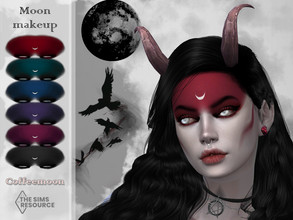 Sims 4 — Moon makeup by coffeemoon — Eyeliner category 6 colors for female: teen, young, adult, elder HQ mod compatible