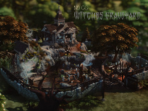 Sims 4 — Witches Graveyard by VirtualFairytales — There is a deep connection to the other side the witches feel intensely