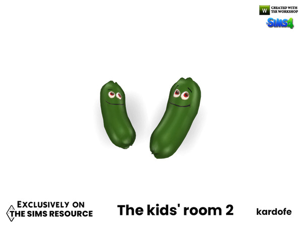 Sims 4 — The kids' room_Cucumbers by kardofe — Two fun, functional toy cucumbers