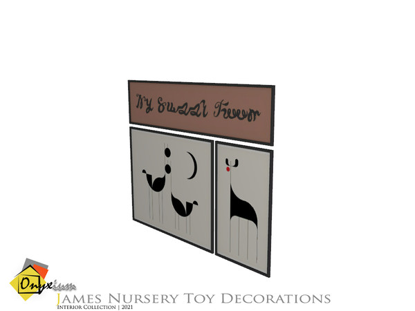 Sims 4 — James Painting by Onyxium — Onyxium@TSR Design Workshop Nursery Collection | Belong To The 2021 Year