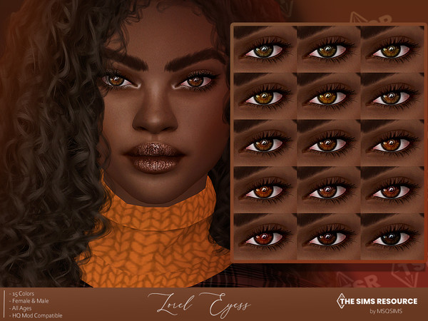 Sims 4 — Lorel Eyes by MSQSIMS — These Eyes are available in 15 colors. It is suitable for Female/Male from Infant-