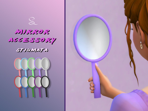 Sims 4 — Mirror Accessory by simlasya — All LODs New mesh 10 swatches Toddler to elder Custom thumbnail Not compatible