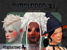 Sims 4 — Halloween Face Stickers by fishgoatsims — Some cute fall and spooky themed stickers! Found in the BLUSH