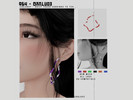 Sims 4 — [chaluvz] daily touch earrings by chaluvz — hello ! i saw momoland wearing this in one of their mv and i liked