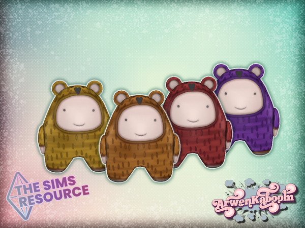 Sims 4 — Litzoos - Toy V by ArwenKaboom — Base game decorative toy for kids in 4 recolors. You can find all objects from