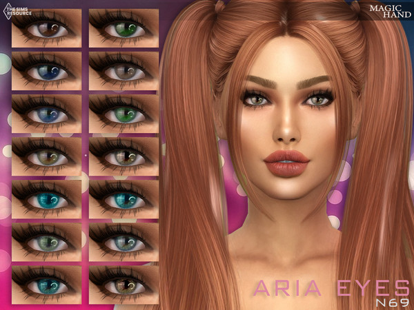 Sims 4 — Aria Eyes N69 by MagicHand — Coloured contacts for males and females in 18 colors - HQ Compatible Preview - CAS