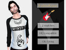 Sims 4 — Scorpions Shirt by FabioKota — Scorpions shirt for men on 2 swatches