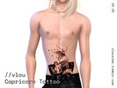 Sims 4 — //vlou Tattoo CAPRICORN by VLOU — Part of The Zodiac series. Please read the TOU at