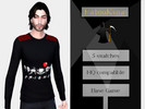 Sims 4 — F.R.I.E.N.D.S Shirt by FabioKota — F.R.I.E.N.D.S shirt for men on 5 swatches