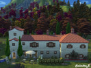 Sims 4 — Tuscany Vineyard - NoCC by SalindraB — Traditional Tuscany Vineyard with a vine cellar and a vinebar for