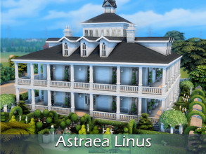 Sims 4 — Astraea Linus / No CC by nolcanol — Astraea Linus is a large family home that impresses with its ornamental