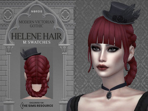 Sims 4 — Modern Victorian Gothic - Helene Hair Recolor by Nords — Dag dag, this is a recolor of my Helene Hair, it comes