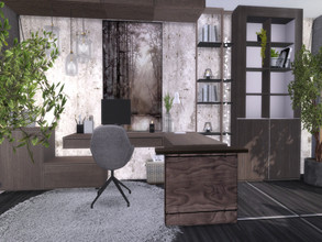 Sims 4 — Milla Office by Suzz86 — Milla is a fully furnished and decorated office. Size: 5x7 Value: $ 11,800 Short Walls