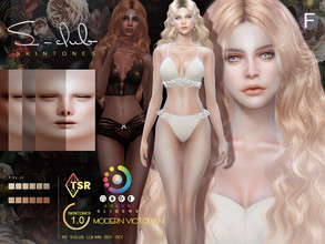 Sims 4 — Modern Victorian skintones Vskin 1.0 F by S-Club — Modern Victorian skintones, young to elder, 17 swatches for