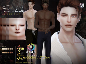 Sims 4 —  Modern Victorian skintones Vskin 1.0 M by S-Club — Modern Victorian skintones, young to elder, 17 swatches for