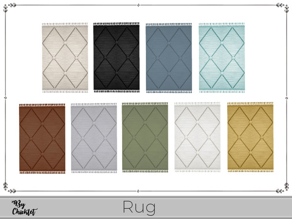 Sims 4 — Dual Purpose Rug by Chicklet — Working from home can be a problem if you are lacking in space. Creating a dual