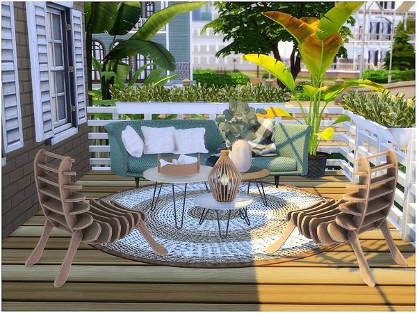 Sims 4 — Blue Deck by lotsbymanal — A small space to enjoy the outdoor..