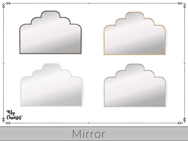 Sims 4 — Floral Dreams Wall Mirror by Chicklet — If you are looking to refresh your master bedroom or guest room, this