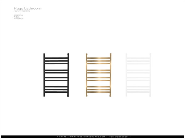 Sims 4 — Hugo bathroom - radiator by Severinka_ — Wall radiator From the set 'Hugo bathroom' Build / Buy category : Decor