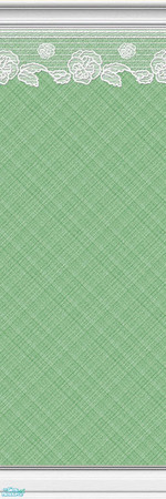 Sims 2 — Lace Walls - Plaid - Jade - 2 by maylynn55 — This wall is jade with a plaid background. Made by MayLynn55