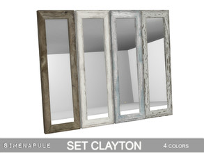 Sims 4 — Set Clayton - Mirror by Simenapule — Set Clayton - Mirror. A Mirror for a perfect Shabby Chic bedroom. 4 colors