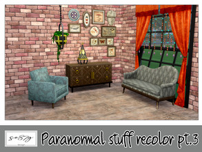 Sims 4 — Paranormal stuff pack recolor pt.3 by so87g — - Paranormal ceiling pot: cost: 50$, you can find it in decor -