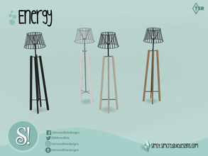 Sims 4 — Energy Floor lamp by SIMcredible! — by SIMcredibledesigns.com available at TSR 4 colors variations