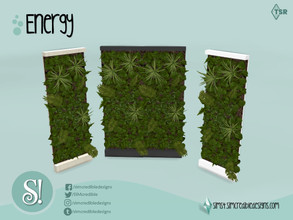 Sims 4 — Energy vertical garden by SIMcredible! — by SIMcredibledesigns.com available at TSR 4 colors variations