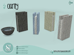 Sims 4 — Clarity Fountain by SIMcredible! — by SIMcredibledesigns.com available at TSR 6 colors variations