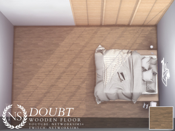 Sims 4 — Doubt Wooden Floor by networksims — A soft wooden plank floor.