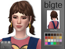 Sims 4 — Dillion Hair by bigte — -Hat Compatible -All LODs -May need paranormal addon