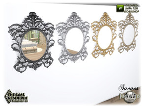Sims 4 — Suenos bedroom wall mirror by jomsims — Suenos bedroom wall mirror