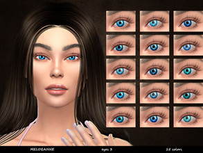 Sims 4 — MELDEANNE - EYES #3 by MELDEANNE — - CATEGORY: EYES - SWATCHES: 15 - GENDER: FEMALE