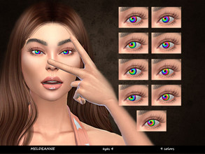 Sims 4 — MELDEANNE - EYES #4 by MELDEANNE — - CATEGORY: EYES - SWATCHES: 9 - GENDER: FEMALE
