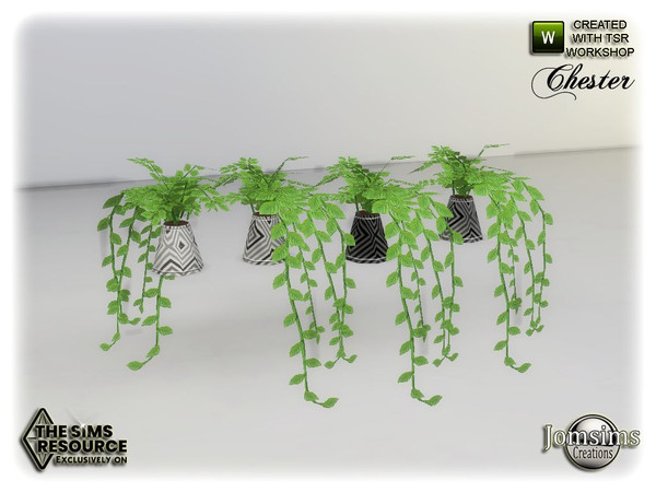 Sims 4 — Chester living room plant for table by jomsims — Chester living room plant for table