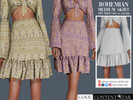 Sims 4 — Bohemian Medium Skirt (patreon) by sims2fanbg — .:Bohemian Medium Skirt:. Skirt in 16 different colors and new