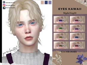 Sims 4 — EYES KAWAII N1 by Mydarling20 — 13 colours custom thumbnail