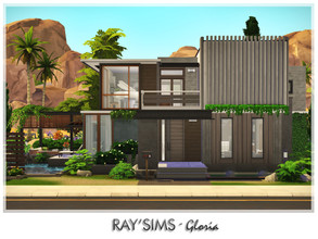 Sims 4 — Gloria by Ray_Sims — This house fully furnished and decorated, without custom content. This house has 3 bedroom