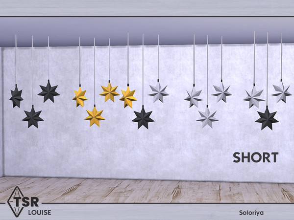 Sims 4 — Louise. Ceiling Stars (short) by soloriya — Ceiling stars, short version. Part of Louise set. 5 color