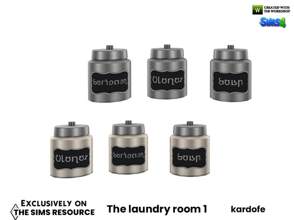 Sims 4 — The laundry room_Jar by kardofe — Round jar with lid, decorative , in six colour choices