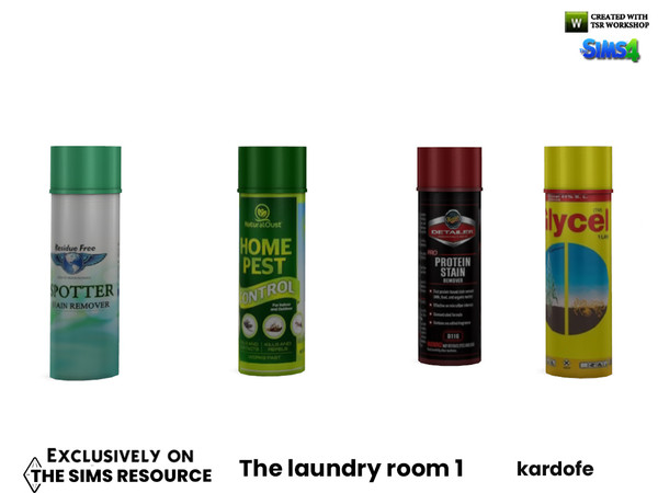 Sims 4 — The laundry room_Spray can by kardofe — Spray can, decorative, in four colour options