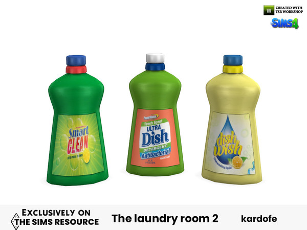 Sims 4 — The laundry room_Dishwasher soap by kardofe — Dishwashing soap, decorative, in three colour options
