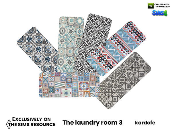 Sims 4 — The laundry room_Rug by kardofe — Vinyl carpet in six different options