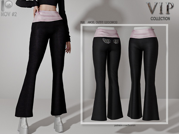 Sims 4 —  [PATREON]  (Early Access) ANGEL OUTFIT (LEGGINGS) P68 by busra-tr — 10 colors Adult-Elder-Teen-Young Adult For