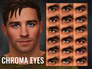 Sims 4 — Chroma Eyes by Golyhawhaw — A lovely set of half maxis half alpha eyes I created as my main set. There are 18